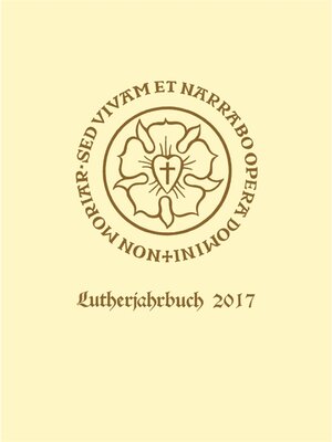 cover image of Lutherjahrbuch 84. Jahrgang 2017